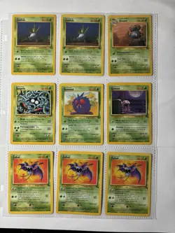 Pokemon Vintage Grass Poison Lot 36 cards Bulbasaur Ivysaur Beedrill Arbok Base - Image 5