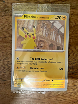 POKEMON TCG - PIKACHU AT THE MUSEUM JUMBO CARD PROMO - NEW SEALED LONDON HISTORY - Image 1