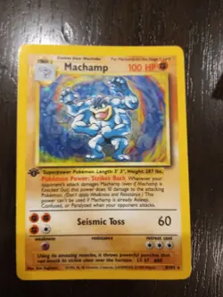 Machamp - 1st Edition - Base Set - 8/102 - Holo-foil Rare - Pokemon Card - MP-HP - Image 1