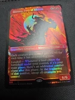 Moraug, Fury of Akoum (Showcase) FOIL #300 (NM) Zendikar Rising ZNR Magic MTG - Image 1