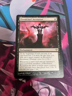 MTG - BLOODCHIEF ASCENSION - RARE - ZENDIKAR - MP - Image 1
