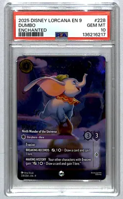 Dumbo, Ninth Wonder of the Universe 2025 Fabled Enchanted #228 PSA 10 - Image 1