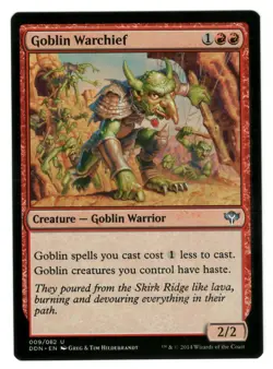 MTG Goblin Warchief Duel Decks Speed vs Cunning Magic The Gathering TCG - Image 1
