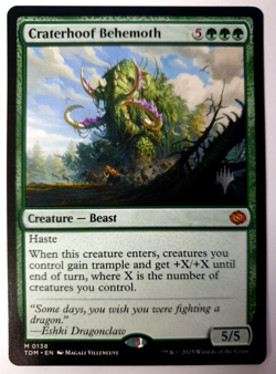 Craterhoof Behemoth - MTG: Tarkir Dragonstorm - Promo Mythic - NM 0138 - Image 1