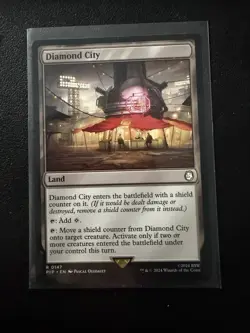 MTG Diamond City R 0147 Universes Beyond Fallout PIP Colorless Land NM REGULAR - Image 1