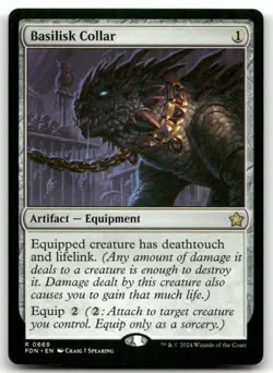 Basilisk Collar #669 (NM) Foundations FDN Magic MTG - Image 1