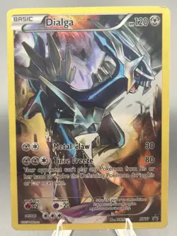 Dialga XY77 Holo Full Art Black Star Promo Pokemon Card - Image 1