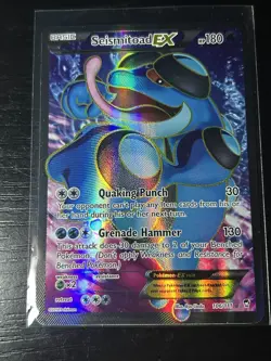 Seismitoad EX 106/111 2014 Pokemon XY Furious Fists Full Art Ultra Rare Holo - Image 1