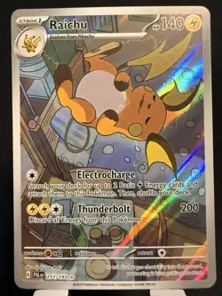 Raichu Illustration Rare 212/193 Paldea Evolved Pokemon TCG - Image 1