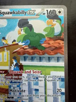 Pokemon Squawkabilly ex 264/193 Sv02: Paldea Evolved Special Illustration (NM) - Image 3