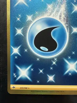 Pokemon Water Energy Gold Secret Rare 231/198 – Chilling Reign (NM) - Image 4