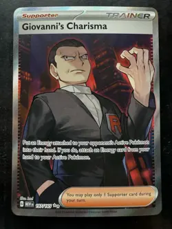 Pokemon Giovanni's Charisma Ultra Rare Scarlet & Violet 151 197/165 (NM) - Image 1