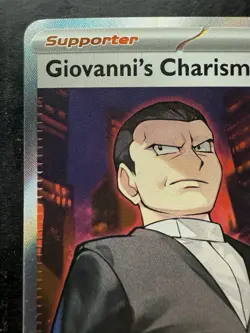 Pokemon Giovanni's Charisma Ultra Rare Scarlet & Violet 151 197/165 (NM) - Image 2