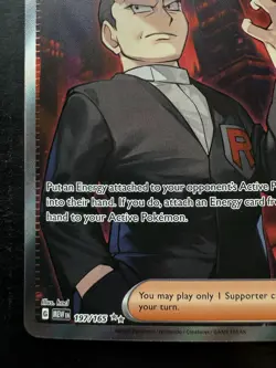 Pokemon Giovanni's Charisma Ultra Rare Scarlet & Violet 151 197/165 (NM) - Image 4