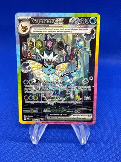 Pokemon SV Prismatic Evolutions Vaporeon ex 149/131 Special Illustration Rare NM - Image 1