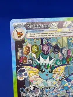 Pokemon SV Prismatic Evolutions Vaporeon ex 149/131 Special Illustration Rare NM - Image 3