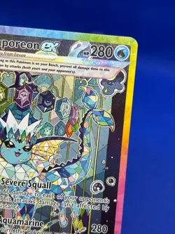 Pokemon SV Prismatic Evolutions Vaporeon ex 149/131 Special Illustration Rare NM - Image 4
