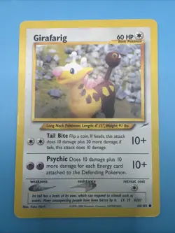 Girafarig 66/105 Neo Destiny Unlimited Common Regular Pokemon TCG - Image 1