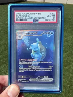 Pokemon Blastoise EX 200/165 SV Scarlet & Violet en 151 PSA 10 Gem MT SIR - Image 1
