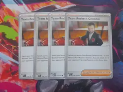 [4x Playset] Team Rocket's Giovanni 174/182 SV10: Destined Rivals (DRI) Pokemon - Image 1