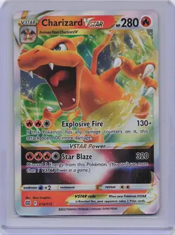 Charizard VSTAR 018/172 Holo Rare VSTAR Brilliant Stars Pokemon Near Mint - Image 1