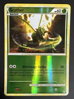 Pokemon TCG Scyther 36/90 Undaunted Reverse Holo Rare LP - Image 1