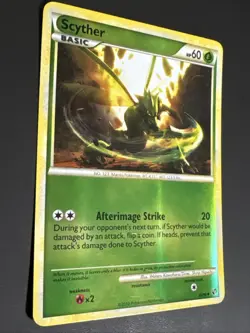 Pokemon TCG Scyther 36/90 Undaunted Reverse Holo Rare LP - Image 4