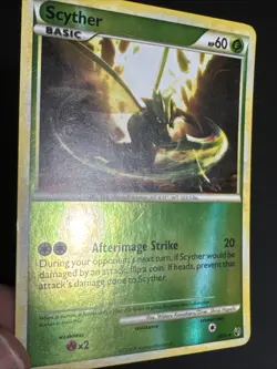 Pokemon TCG Scyther 36/90 Undaunted Reverse Holo Rare LP - Image 5