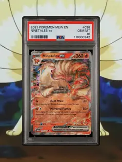 2023 POKEMON SV: SCARLET & VIOLET 151 NINETALES EX DOUBLE RARE HOLO PSA 10 - Image 1