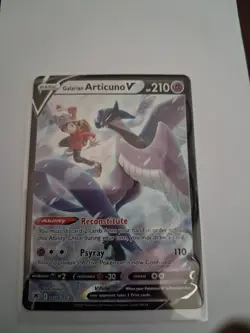 Pokemon TCG Galarian Articuno V TG16/TG30 Astral Radiance Ultra Rare Full Art H… - Image 1