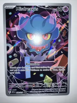 Pokemon Misdreavus 233/217 Mega Evolution Ascended Heroes Full Art Holo New Rare - Image 5