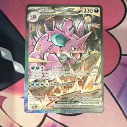 Pokemon Team Rocket's Nidoking EX 233/182 Sv10: Destined Rivals Rare Full Art H… - Image 1