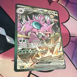 Pokemon Team Rocket's Nidoking EX 233/182 Sv10: Destined Rivals Rare Full Art H… - Image 4