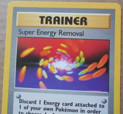 Super Energy Removal 108/130 Rare Non-Holo Base 2 Set Pokemon Trainer NM/LP - Image 2