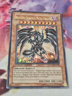 Yu-Gi-Oh! TCG Red-Eyes Darkness Metal Dragon JUMP-EN030 Shonen Jump Ltd Ed - Image 1