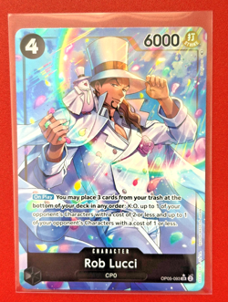 One Piece TCG Rob Lucci OP05-093 SR (Alt Art) Super Rare Awakening English NM - Image 1
