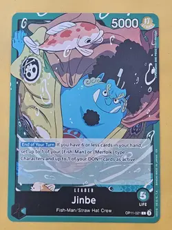 One Piece: A Fist of Divine Speed - Jinbe (OP11-021) - Regular - NM - Image 1