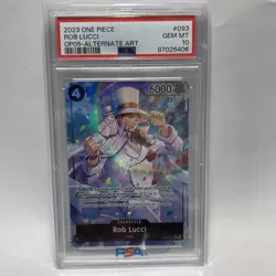 2023 One Piece Awakening Of The New Era Rob Lucci Alt Art OP05-093 PSA 10 - Image 1