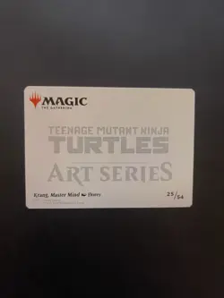 Krang, Master Mind GOLD STAMPED Art Card (25/54) Art Series: TMNT - Image 2