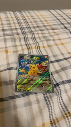 Pokemon TCG Pikachu SVP 027 Black Star Promo Holo Adventuring Together Card - Image 2