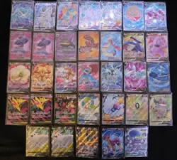 Pokemon TCG 33x FA Ultra Rare Card LOT - Full Art EX / V Lot - Image 1
