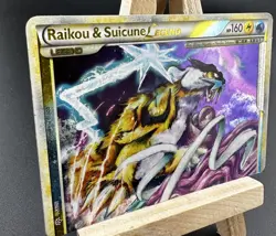VINTAGE POKEMON 92/95 RAIKOU & SUICUNE LEGEND CARD TOP MP SEE ALL PICTURES - Image 2