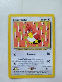 2001 Neo Revelation Farfetch’d/Canarticho Pokemon French Card 43/64 Light Played - Image 1