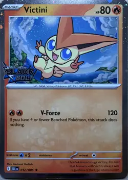 Victini (Black Bolt Stamped) Holo Rare Miscellaneous Cards & Products 012/086 NM - Image 1