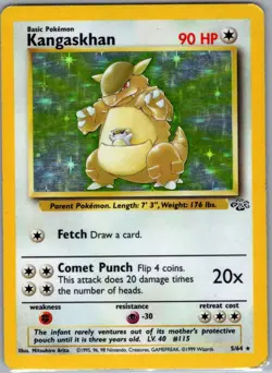 Kangaskhan 5/64 Holo Jungle - Pokemon Card - MP - Image 1