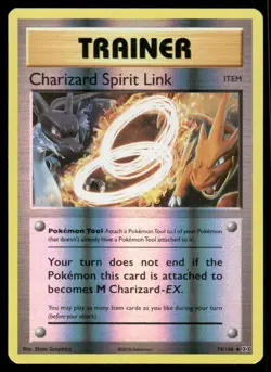 Pokemon Cards Charizard Spirit Link 75/108 Reverse Holo Evolutions Uncommon NM - Image 1