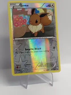 Eevee 83/108 Reverse Holo Black & White Dark Explorers LP Excellent Card - Image 2