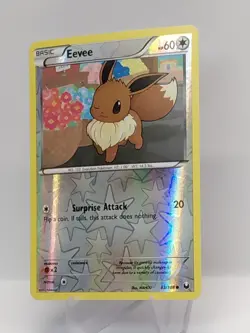 Eevee 83/108 Reverse Holo Black & White Dark Explorers LP Excellent Card - Image 3