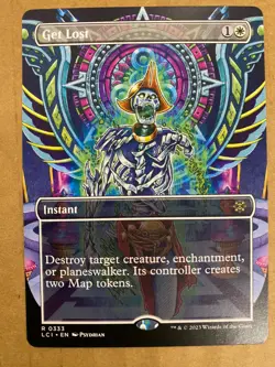 MTG 1x BORDERLESS Get Lost 333 Lost Caverns of Ixalan Magic the Gathering x1 NM - Image 1