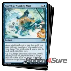 March Of Swirling Mist X4 M/NM Magic: The Gathering MTG Kamigawa: Neon Dynasty - Image 1